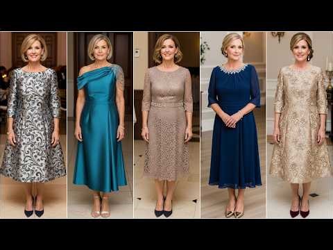 Tea Length Formal Dresses for Mother of The Bride - Short Evening Gowns for Trendy Wedding 2026