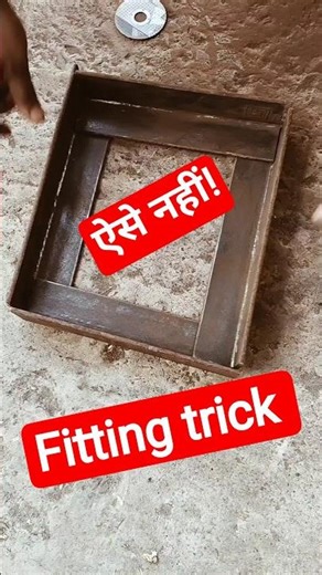 Method of making angle frame, fitting trick, fitting idea #fitter #welder #welding #shorts #short