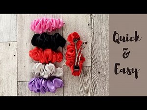 ❤️Adorable Scrunchie Barrette | Easy Sewing Tutorial for Beginners | DIY Handmade Hair Clips/Ties❤️