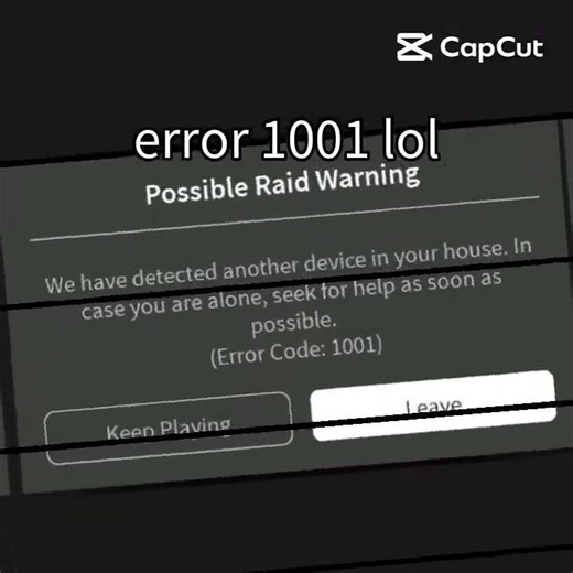you got error code 1001 LOL