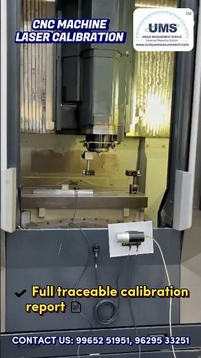 🔧✨ Restore True CNC Accuracy with UMS Laser Calibration! #ums #umsmetrology #calibration #cnc
