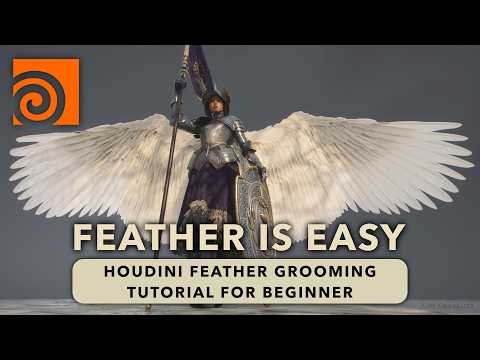 The Only FEATHER GROOMING Tutorial You Need - Houdini Beginner Tutorial
