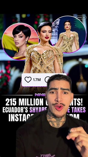 😳 Record Histórico para Shyare Andrade con 215 millones de comentarios. #fyp #missuniverse #ecuador #ecuador🇪🇨 #missgrandinternational