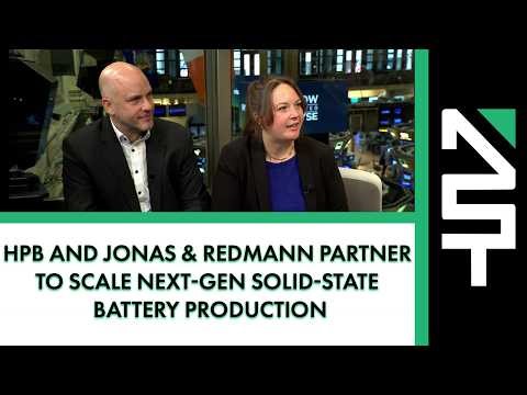 HPB and Jonas & Redmann Partner to Scale Next-Gen Solid-State Battery Production