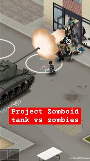 Project Zomboid tank vs zombies #projectzomboid #zomboid #projectzomboidmods #projectzomboidgameplay