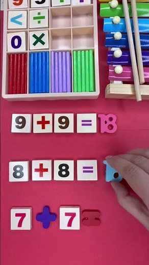 9+9=18, 8+8=16, 7+7=?