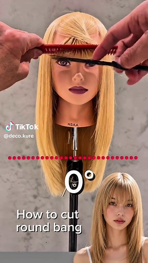 How to Cut Round Bangs — ラウンドバングの切り方 (Step-by-Step)