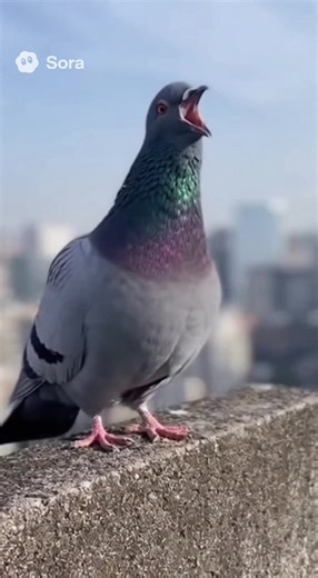 Pigeon Screams Loudly: AI Meme Explored