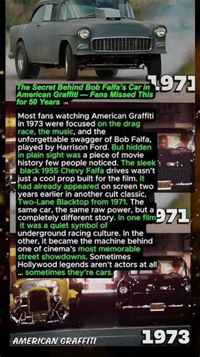 The Secret Behind Bob Falfa’s Car in American Graffiti — Fans Missed This for 50 Years #shorts #film