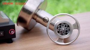 VEVOR Electric Meat Grinder, 992 Lb/H Capacity, 1100W (4600W MAX) Industrial Meat Mincer w/ 2 Blade, 3 Grinding Plates, Sausage Maker Carbon Steel Commercial Meat Grinder, ETL Listed