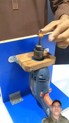 how to make a wood router machine from an electric drill