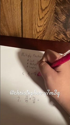 Multiply fractions using cancellation step by step. #maths #subscribe