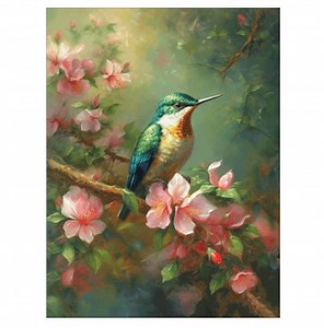 Hummingbird Painting (377x500 Stitches), DMC Cross Stitch Pattern, Pdf/xsd - Etsy Canada