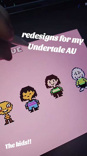Redesigning my Undertale AU - UNDERLOVE REDESIGNS [Part 1]