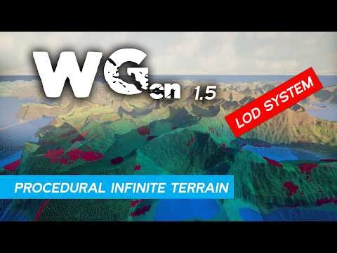 Dynamic Terrain LOD System- WorldGen V1.5 - Unreal Engine Infinite Procedural Landscape