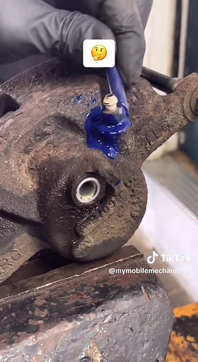 Watch me remove a seized bleeder with a crayon. #BrakeSmokeShow #SmellTheDrama #CarComedy #customerstates #auto #brakes #brakerepair #mechanic #autos #cars #carsoftiktok #mechanicproblems #autotechnician #repairshop #trucks #mechaniclife #trending #fyp