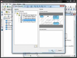 Link up UML States in Different UML State Machine Diagrams