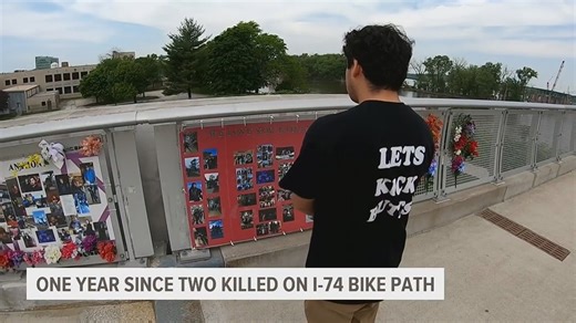 'My friend is gone' | Monday marks 1 year since I-74 pedestrian path crash left 2 dead