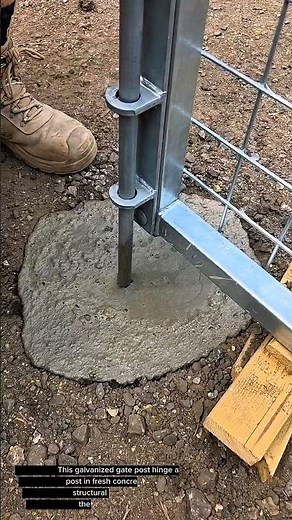 Galvanized Gate Post Hinge Anchor / Gate Post Foundation Anchor