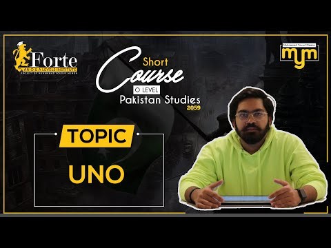 UNO | Olevel Pakistan Studies | 2059/02 | Muhammad Yousuf Memon