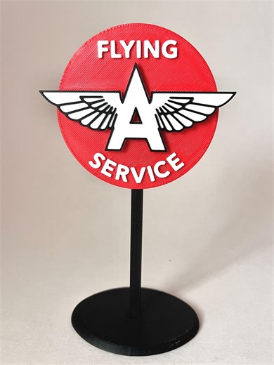 Flying A Service Miniature Sign 6.5” Inches - Etsy