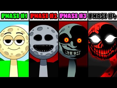 All Phases in New Incredibox Sprunki OC of The Moon: From Phase 1 to Phase 4