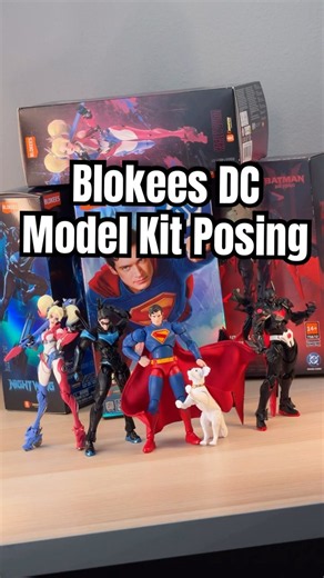 DC Model Kits by ‪@Blokees‬! #Blokees #BlokeesDC #BlokeesModelkits #modelkits #DC #Superman