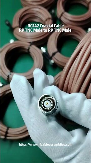 Coaxial Cable RG142 with RP TNC male to RP TNC male