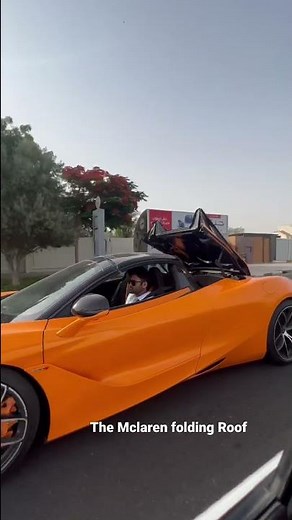 #Mclaren720S Spider convertible roof in action. #mclaren #supercars