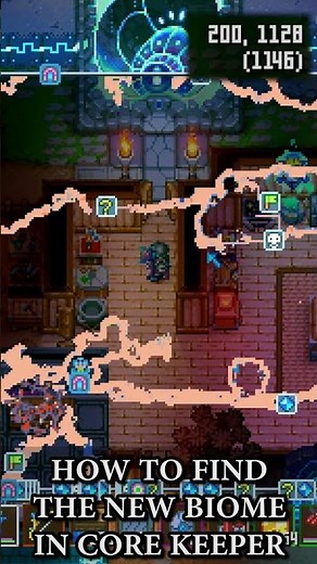 How to find the new Shimmering Frontier Biome in Core Keeper #shorts #corekeeper #gaming