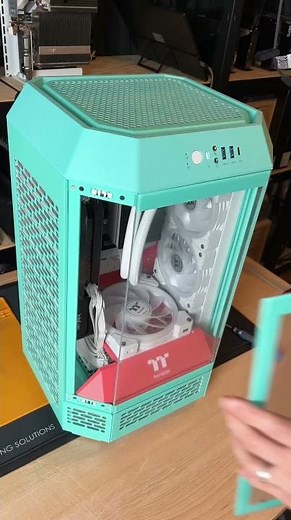 Closing the box 📦 thermaltake tower 250 x Maxsun B850i ICE & Intel Arc B570