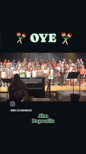 📣 OYE by Jim Papoulis 📣 performance for 4th + 5th Grade Spring Chorus Concert #oyesong #jimpapoulis
