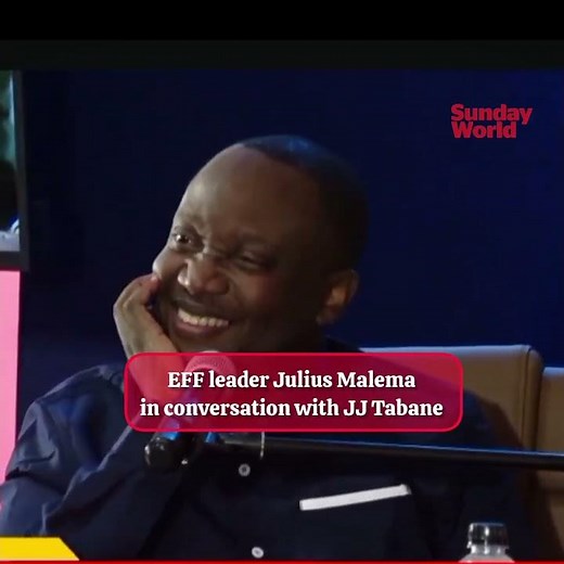 EFF leader Julius Malema is currently in a conversation with JJ Tabane.