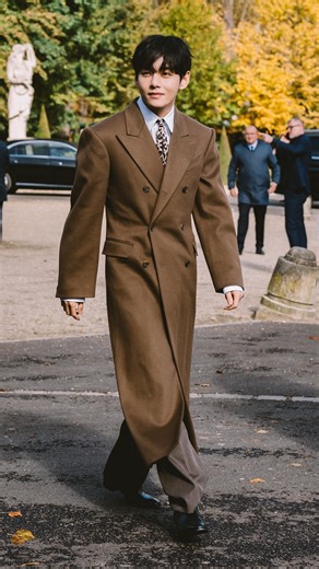 GQ Taiwan on Instagram: "#GQ時尚 BTS @bts.bighitofficial 成員 V @thv 抵達 Celine 2026 春夏大秀現場，親切又充滿熱情地向阿米們打招呼，舉手投足都超級可愛，讓現場尖叫聲此起彼落！ Video by @treyshotyou #BTS #V #Celine @celine"