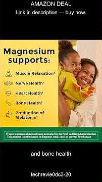 Boost Muscle Heart Nerve and Bone Health with Nature Made Magnesium Glycinate 200 mg Capsules