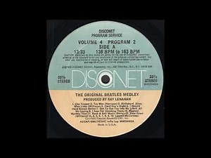 DISCONET VOLUME 4, PROGRAM 2 * ORIGINAL BEATLES MEDLEY * Ray Lenahan * MWDN402 * 1981