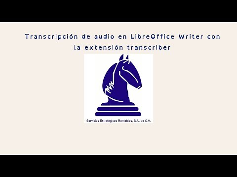 Transcripción de audio con LibreOffice Writer y transcriber