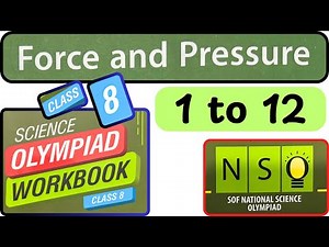 NSO Workbook Class 8 | Force & Pressure | Solved Questions 1–12
