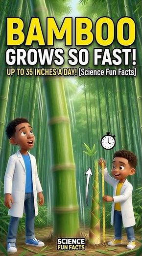 The Fastest Growing Plant on Earth! 🎋🚀 (Bamboo Science Fact)