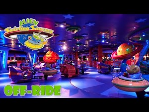 Alien Swirling Saucers Off-Ride Footage, Disney's Hollywood Studios Spinning Ride | Non-Copyright