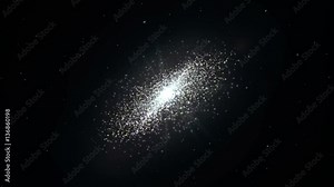Slow Slight On An Orbit of a Dwarfish Galaxy In Deep Dark Space