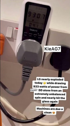 LG Nearly Exploded Today While Drawing Just Under a Kilowatt From DD Alone on an Unbalanced Spin #ai