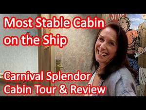 Carnival Splendor Inside Cabin 1316 Tour & Review - Most Stable Cabin on a Cruise Ship