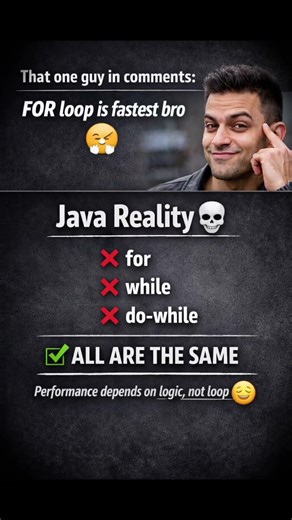 Which loop is fastest in Java? 🤔 (Most people get this wrong) #java #coding #interview