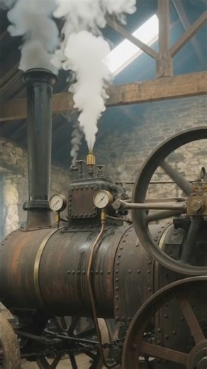 Vintage Steam Engine Startup 🔥🚂 | Satisfying Sound