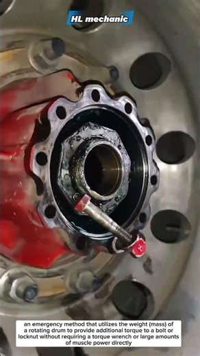 smart technique for tightening hub nuts #technical #technique #method #ideas #mechanic #smartideas