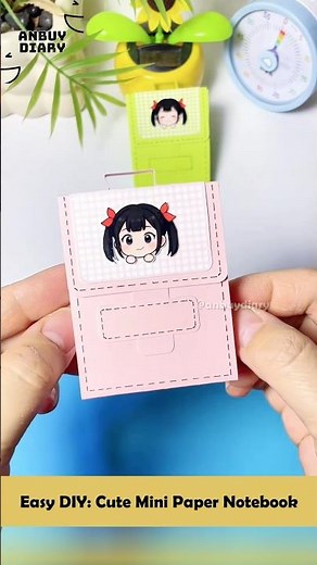 easy diy: cute mini paper notebook | sổ tay giấy dễ thương tự làm