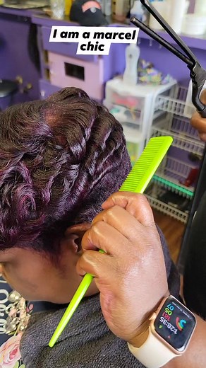 I love curling short hair with the marcel irons. I'm old school! Book online www.styleseat.com/affordablestyles Affordable Styles Hair Salon 4419 Frankford Ave Baltimore, MD #oldschool #marcelirons #marcelcurls #shorthair #baltimorehair #baltimorehairstylist #hairstylist #curlingiron #hair | Affordable Styles Hair Salon