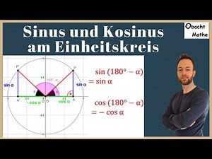 SINUS & KOSINUS am Einheitskreis | ganz einfach erklärt | Trigonometrie #obachtmathe