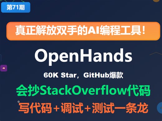 就像他名字一样：真正解放你的双手！这可不是普通的代码生成器！它就像你身边的程序员同事，会写代码、会调试、会测试，甚至还会上StackOverflow抄代码！